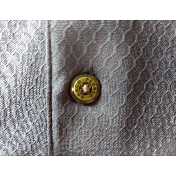 PEBBLE BEACH Performance Golf Polo Shirt Men's Large Textured‎ Dark Gray NWOT - Picture 6 of 13
